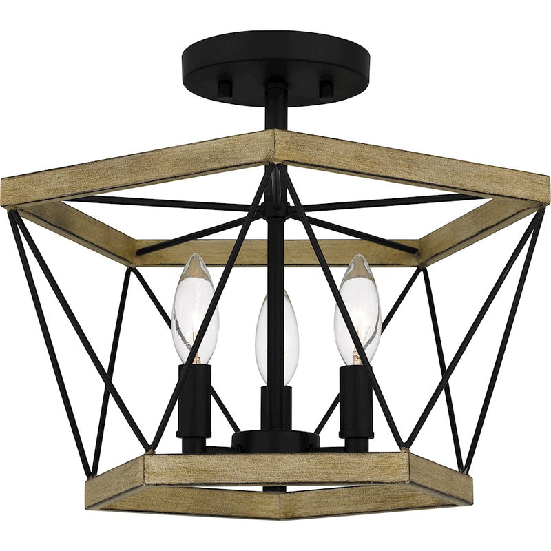 Quoizel Wintergreen 3 Light Semi-Flush Mount