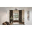 Quoizel Bankston 4 Light Semi-Flush Mount, Matte Black/Mercury