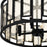 Quoizel Bankston 4 Light Semi-Flush Mount, Matte Black/Mercury