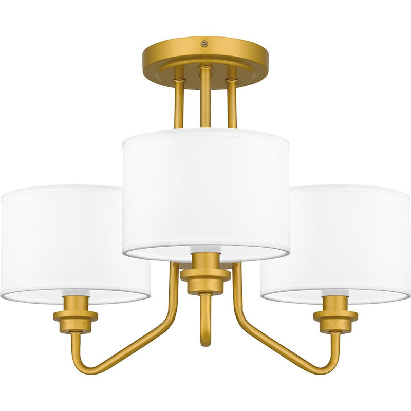 Quoizel Ainsdale 3 Light Semi-Flush Mount