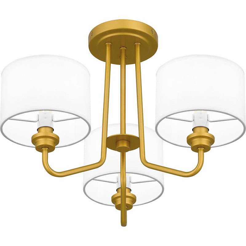 Quoizel Ainsdale 3 Light Semi-Flush Mount