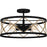Quoizel Cedar Park 4 Light Semi-Flush Mount, Matte Black