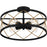 Quoizel Cedar Park 4 Light Semi-Flush Mount, Matte Black