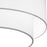 Quoizel Prewett 2 Light Semi-Flush Mount, Nickel/White Fabric