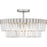 Quoizel Starlight 4Lt Semi-Flush Mount, Nickel/Clear Crystal Glass