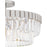 Quoizel Starlight 4Lt Semi-Flush Mount, Nickel/Clear Crystal Glass