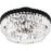 Quoizel Starlight 4Lt Semi-Flush Mount, Black/Clear Crystal Glass