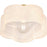 Quoizel Lilly 1 Light Semi-Flush Mount, Brass/Alabaster Glass