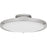Quoizel Donne Lt Semi-Flush, Nickel/Etched Painted White Inside