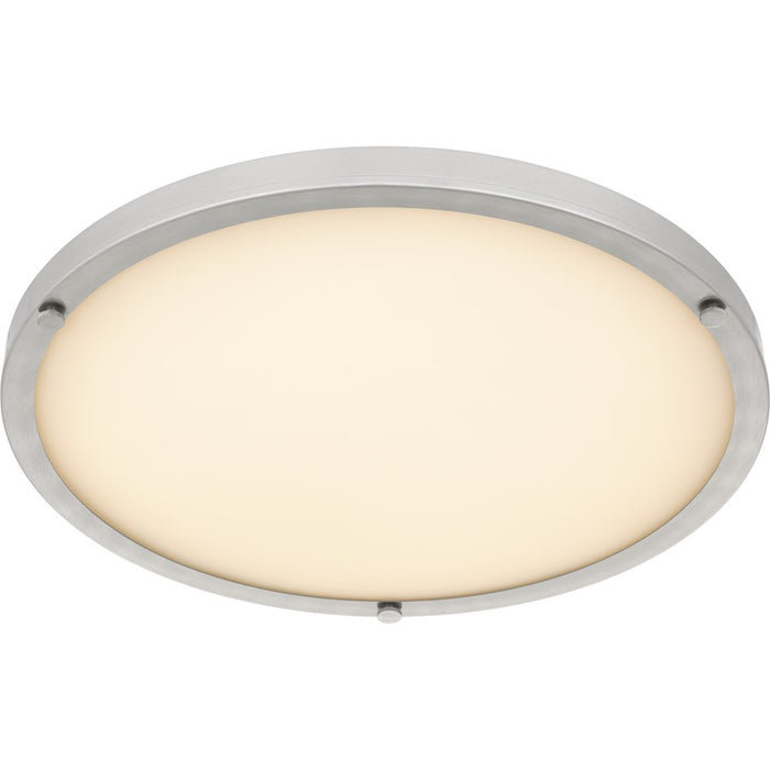 Quoizel Donne Lt Semi-Flush, Nickel/Etched Painted White Inside