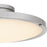 Quoizel Donne Lt Semi-Flush, Nickel/Etched Painted White Inside
