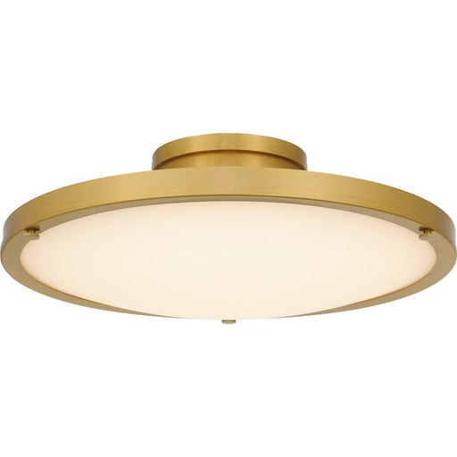 Quoizel Donne Lt Semi-Flush Mount, Gold/Etched Painted White Inside - QSF6784BRG