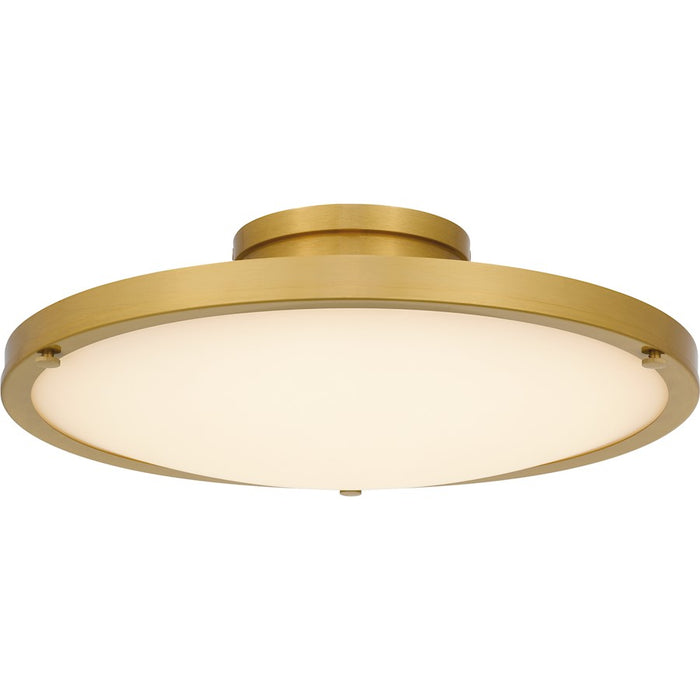 Quoizel Donne Lt Semi-Flush Mount, Gold/Etched Painted White Inside - QSF6784BRG