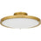 Quoizel Donne Lt Semi-Flush Mount, Gold/Etched Painted White Inside
