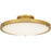 Quoizel Donne Lt Semi-Flush Mount, Gold/Etched Painted White Inside