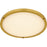 Quoizel Donne Lt Semi-Flush Mount, Gold/Etched Painted White Inside