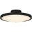 Quoizel Donne Lt Semi-Flush, Black/Etched Painted White Inside - QSF6784MBK