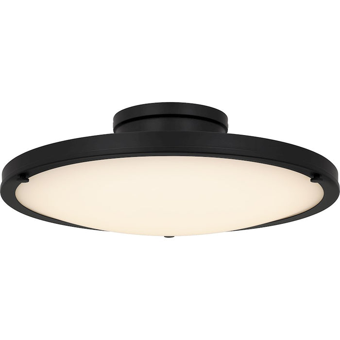 Quoizel Donne Lt Semi-Flush, Black/Etched Painted White Inside - QSF6784MBK