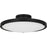 Quoizel Donne Lt Semi-Flush, Black/Etched Painted White Inside
