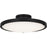 Quoizel Donne Lt Semi-Flush, Black/Etched Painted White Inside