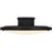 Quoizel Donne Lt Semi-Flush, Black/Etched Painted White Inside