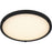 Quoizel Donne Lt Semi-Flush, Black/Etched Painted White Inside