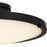 Quoizel Donne Lt Semi-Flush, Black/Etched Painted White Inside
