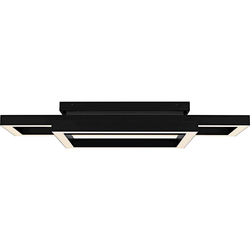 Quoizel Lawless Light Semi-Flush Mount, Matte Black