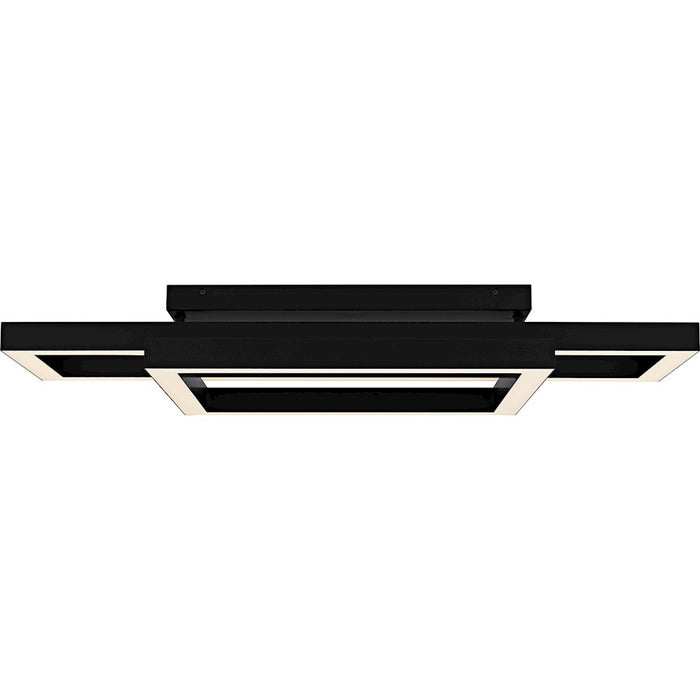 Quoizel Lawless Light Semi-Flush Mount, Matte Black