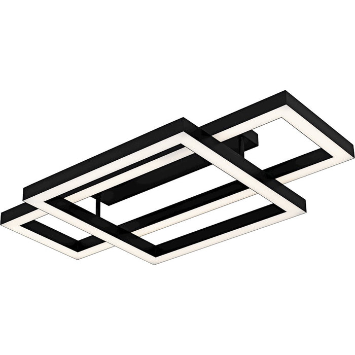Quoizel Lawless Light Semi-Flush Mount, Matte Black