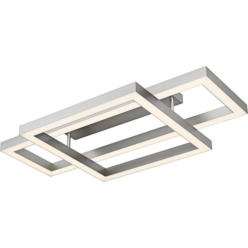 Quoizel Lawless Light Semi-Flush Mount, Painted Brushed Nickel/ - QSF6792PBN