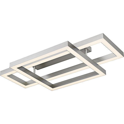 Quoizel Lawless Light Semi-Flush Mount, Painted Brushed Nickel/ - QSF6792PBN