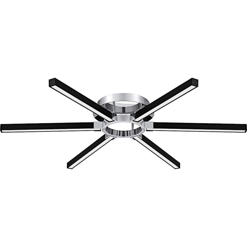 Quoizel Zealand Light Semi-Flush Mount, Polished Chrome