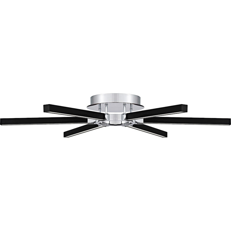 Quoizel Zealand Light Semi-Flush Mount, Polished Chrome