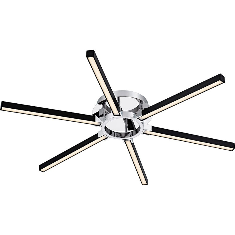 Quoizel Zealand Light Semi-Flush Mount, Polished Chrome