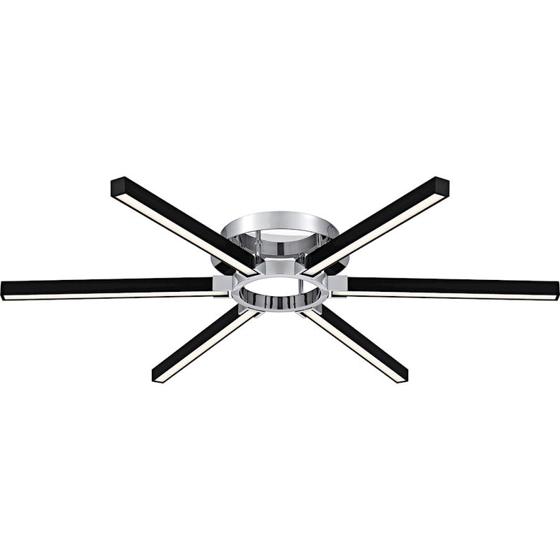 Quoizel Zealand Light Semi-Flush Mount, Polished Chrome