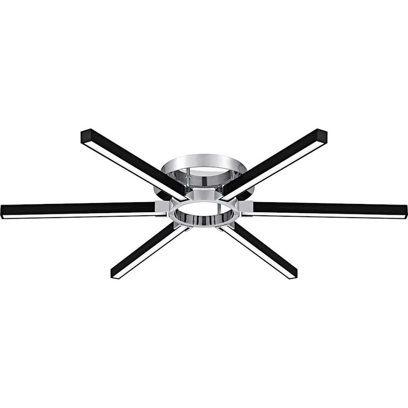 Quoizel Zealand Light Semi-Flush Mount, Polished Chrome