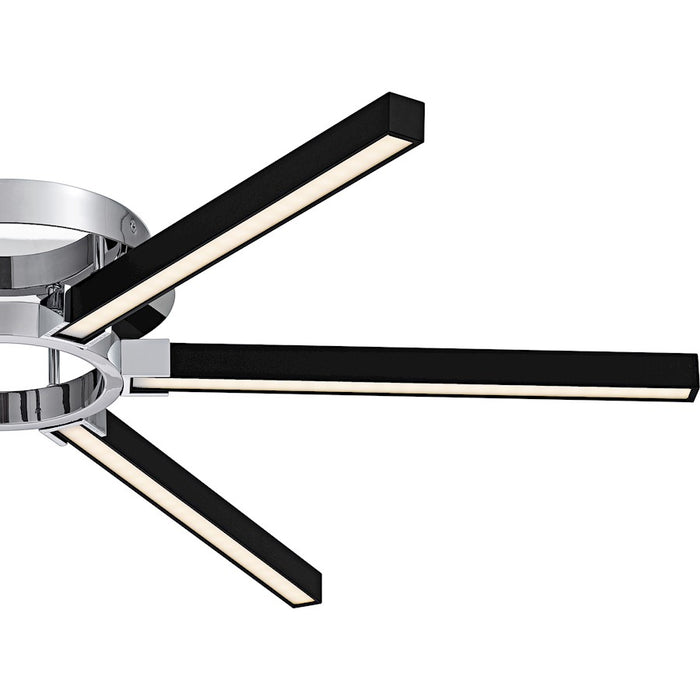 Quoizel Zealand Light Semi-Flush Mount, Polished Chrome