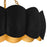 Quoizel Santana 4Light Semi-Flush Mount, Matte Black/Metal
