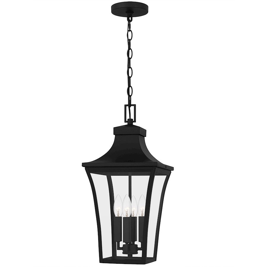 Quoizel Quentin 4Light Mini Pendant, Earth Black/Clear Glass - QTN1510EK