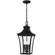 Quoizel Quentin 4Light 21" Outdoor Lantern, Earth Black/Clear Glass - QTN1910EK