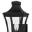 Quoizel Quentin 1Light Outdoor Lantern, Earth Black/Clear Glass