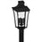 Quoizel Quentin 4Light 22" Outdoor Lantern, Earth Black/Clear Glass