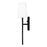 Quoizel O'Hare 2 Light Wall Sconce, Matte Black/White Linen