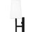 Quoizel O'Hare 2 Light Wall Sconce, Matte Black/White Linen