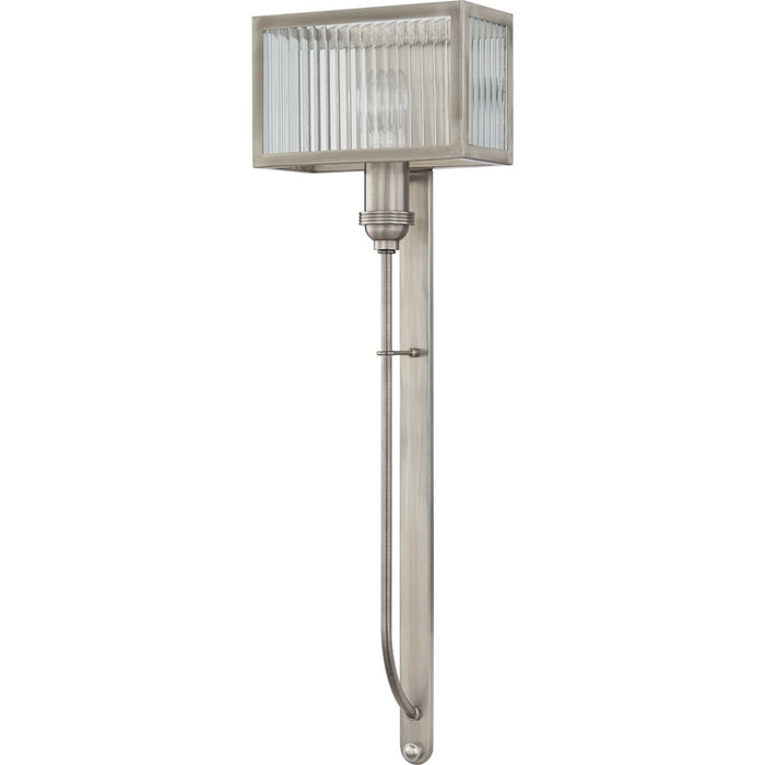 Quoizel Wood 1 Light Wall, Polished Antique Nickel