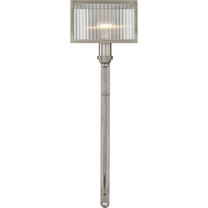Quoizel Wood 1 Light Wall, Polished Antique Nickel