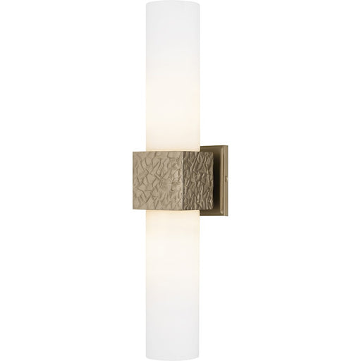 Quoizel Arline 2Light Wall Sconce, Bronze Gold/Opal Etched Glass - QW6800BGD