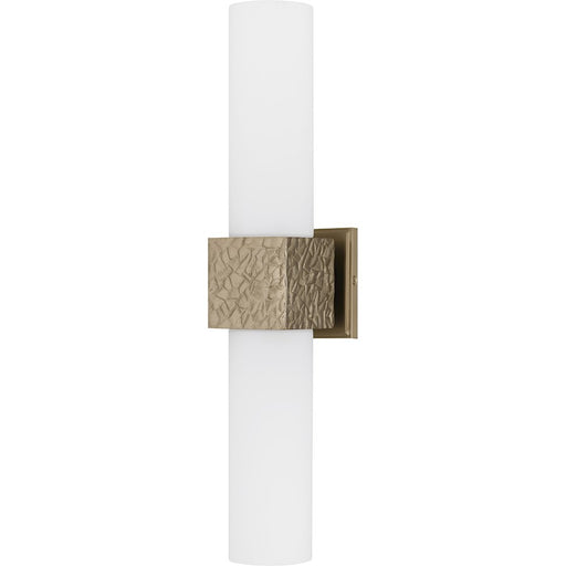 Quoizel Arline 2Light Wall Sconce, Bronze Gold/Opal Etched Glass
