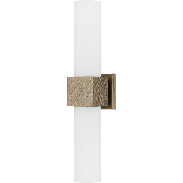 Quoizel Arline 2Light Wall Sconce, Bronze Gold/Opal Etched Glass